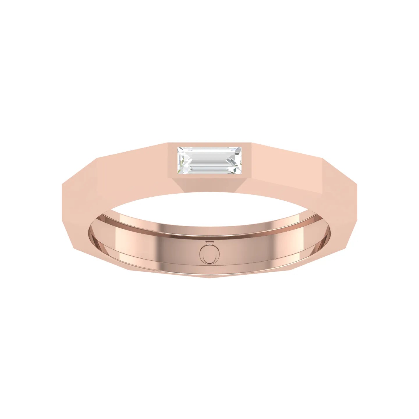 Minimal Beam Rose Gold Lab Grown Diamond